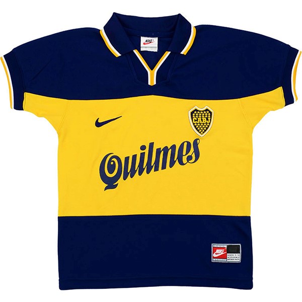 Camiseta Boca Juniors 1ª Retro 1999 Azul Amarillo